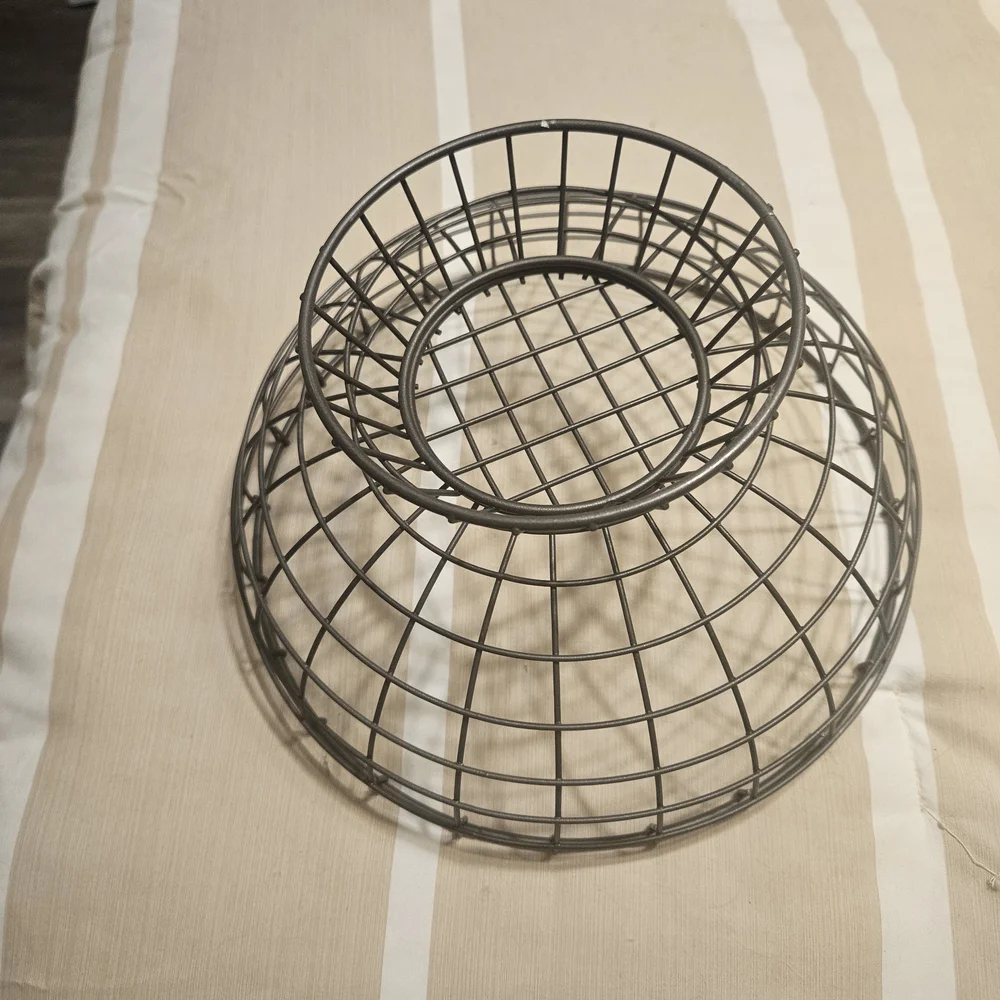 Modern Black Metal Wire Basket - Picture 3 of 5